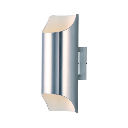 Maxim Lighting Lightray LED 2-Light 5.75" Wide Brushed Aluminum Outdoor Wall Sconce 86119AL